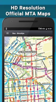 NYC Subway Map with MTA Bus, L android App screenshot 0