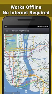 NYC Subway Map with MTA Bus, L android App screenshot 2