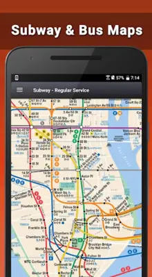 NYC Subway Map with MTA Bus, L android App screenshot 3